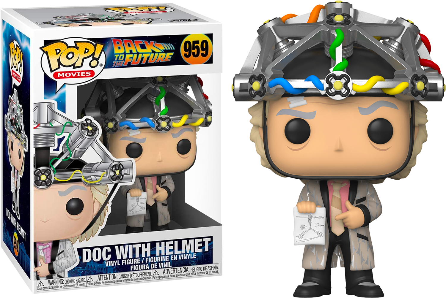 Back to the Future - Doc with Helmet Pop! Vinyl #959 - Image 3