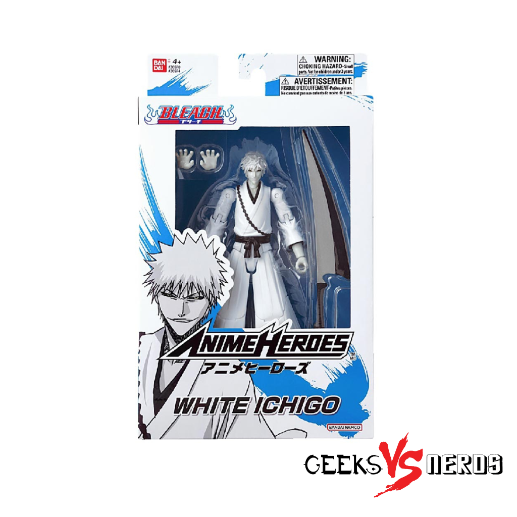 Anime Heroes Bleach White Ichigo Kurosaki Figure