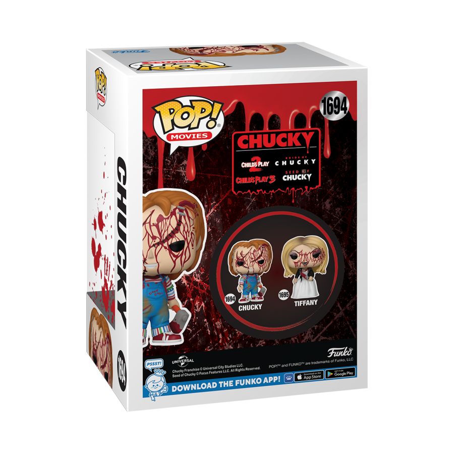 Bride of Chucky - Chucky (Battle Damaged) Pop! Vinyl #1694 - Image 3