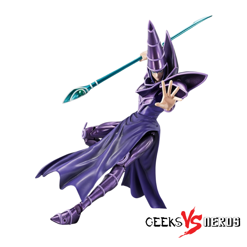 Yu-Gi-Oh! Duel Monsters S.H.MonsterArts Dark Magician Action Figure - Image 2