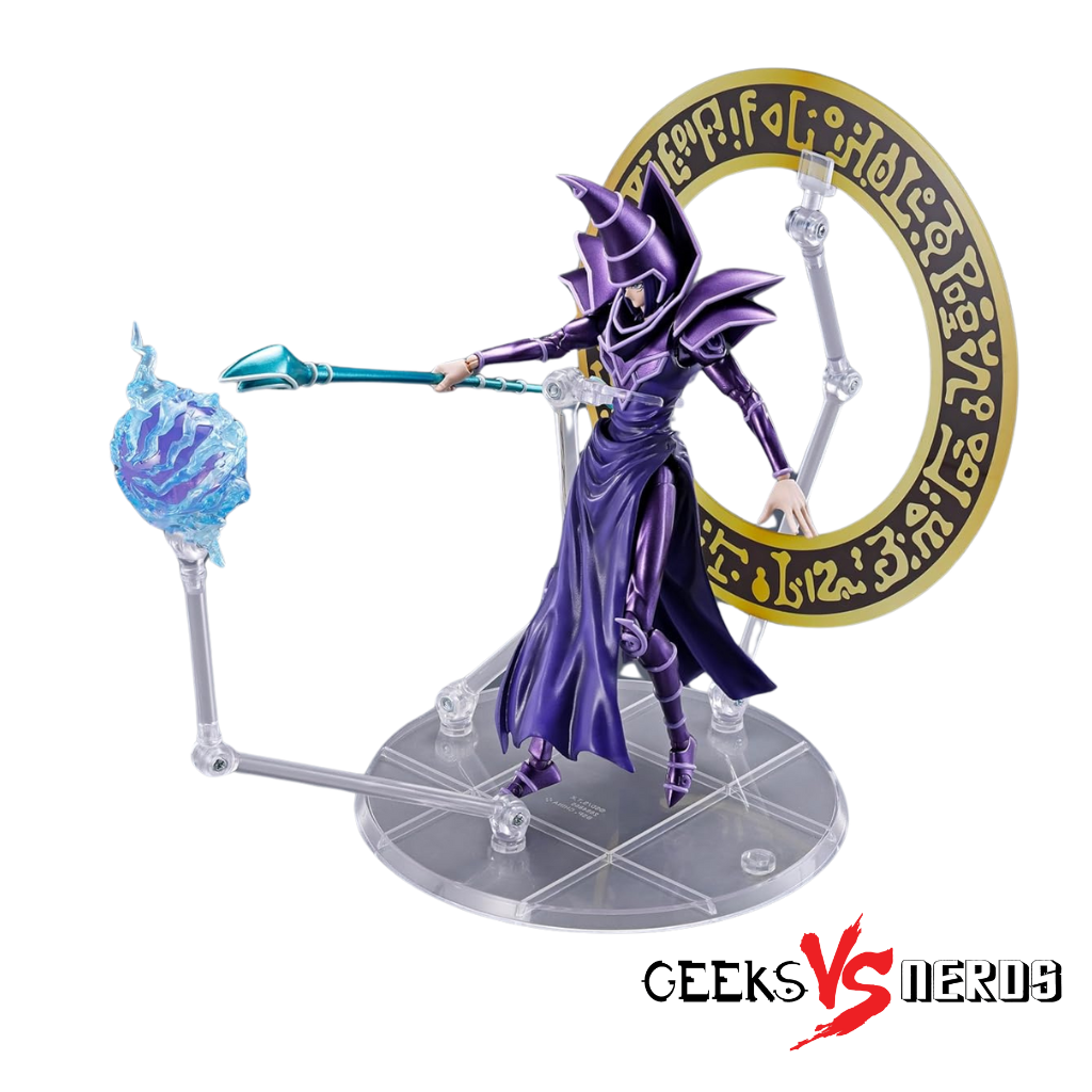 Yu-Gi-Oh! Duel Monsters S.H.MonsterArts Dark Magician Action Figure - Image 5