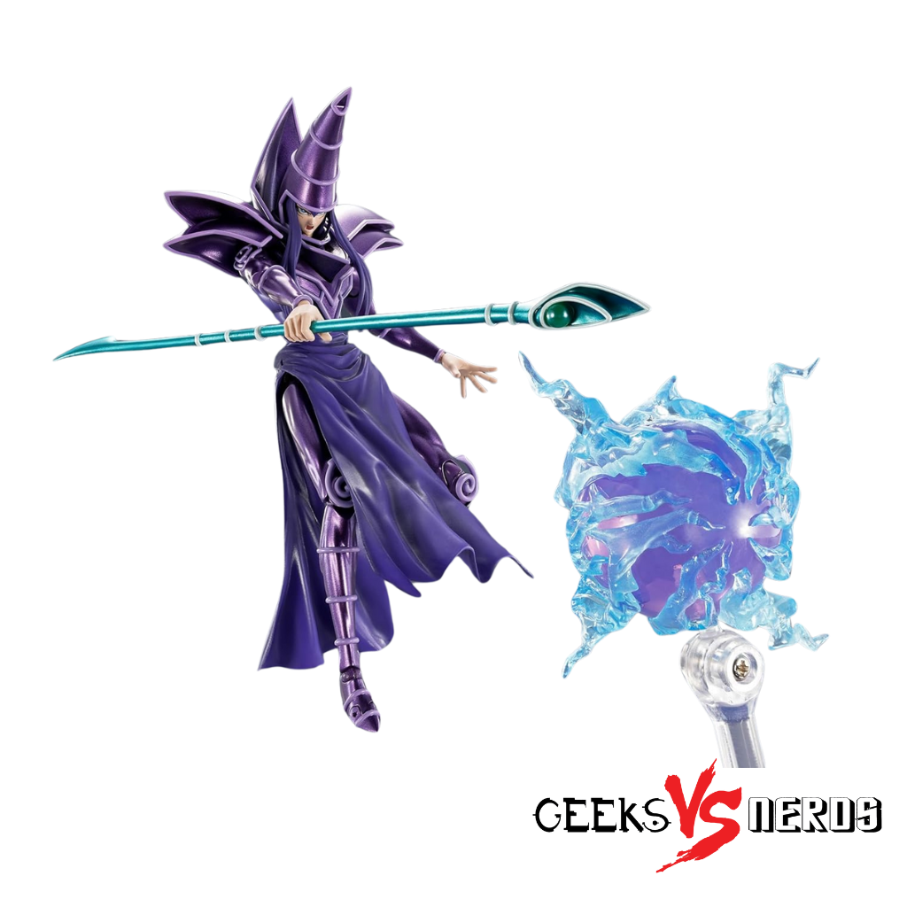 Yu-Gi-Oh! Duel Monsters S.H.MonsterArts Dark Magician Action Figure - Image 3