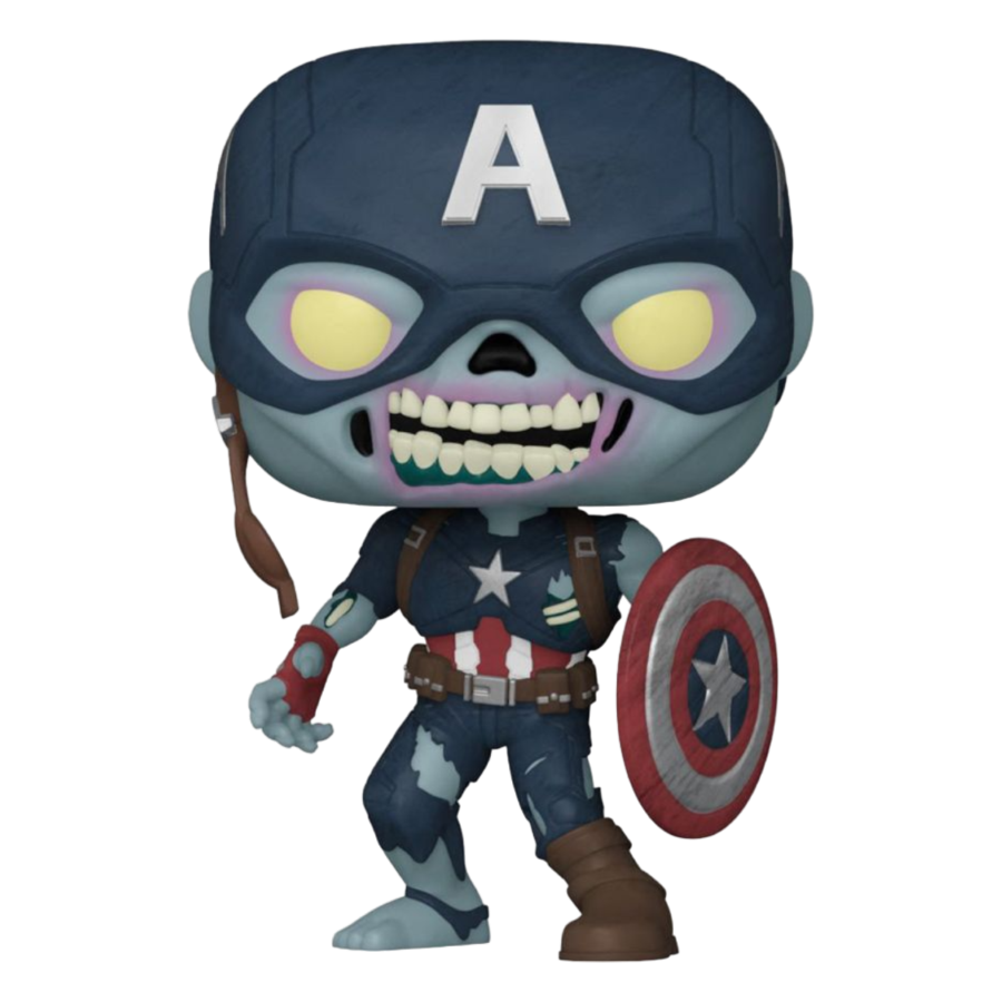 Marvel: What IF...? - Zombie Captain America Pop! Vinyl #941 - Image 3