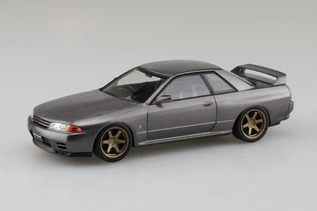 1/32 SNAP NISSAN R32 SKYLINE GT-R CUSTOM WHEEL (GunGrey Metallic Model Kit) - Image 3