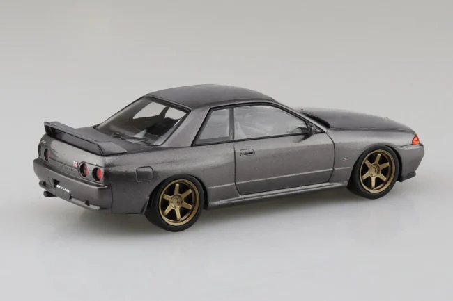 1/32 SNAP NISSAN R32 SKYLINE GT-R CUSTOM WHEEL (GunGrey Metallic Model Kit) - Image 4