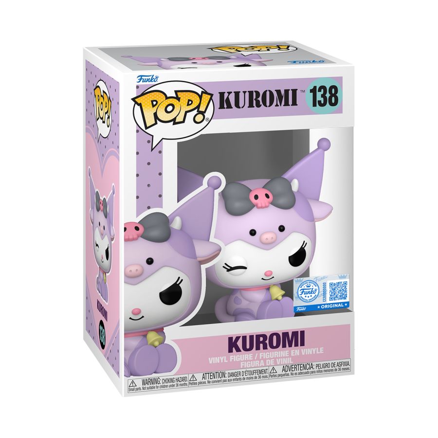 Hello Kitty - Kuromi (Cow Cosplay) US Exclusive Pop! Vinyl #138 - Image 3