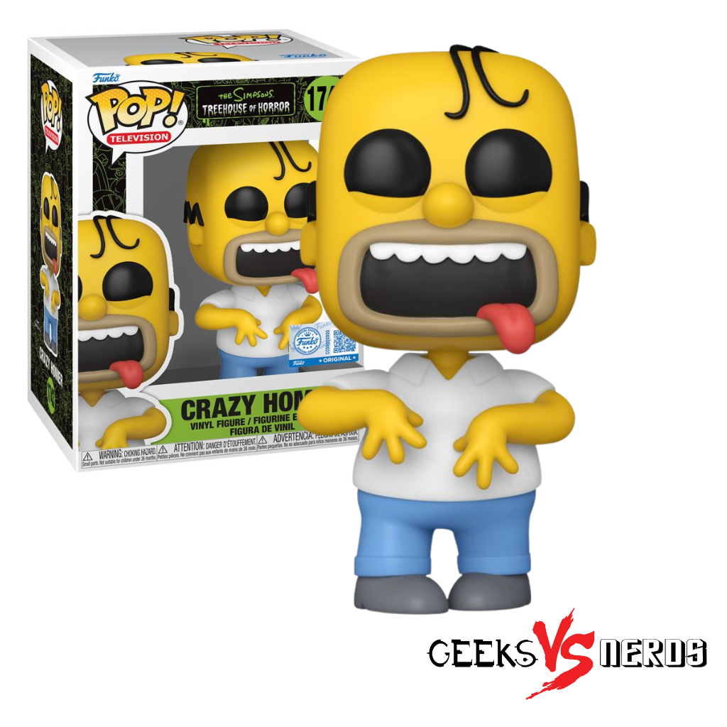 Homer Simpson Pop Rocks The Simpsons: Treehouse of Horror – Crazy Homer US Exclusive Pop! Vinyl ...