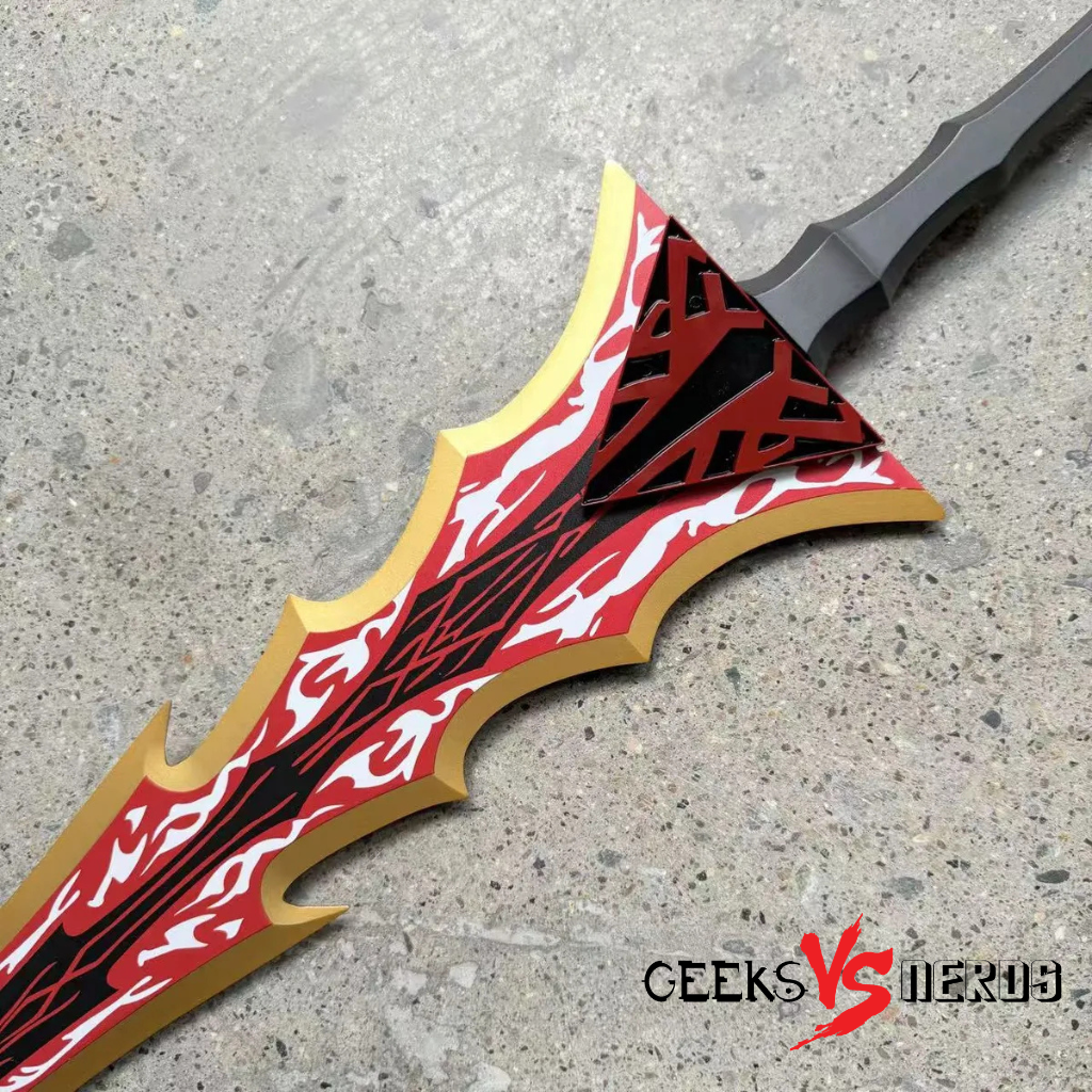 Solo Leveling: Red Knight Igris' Replica Sword with Display Plaque - Image 2
