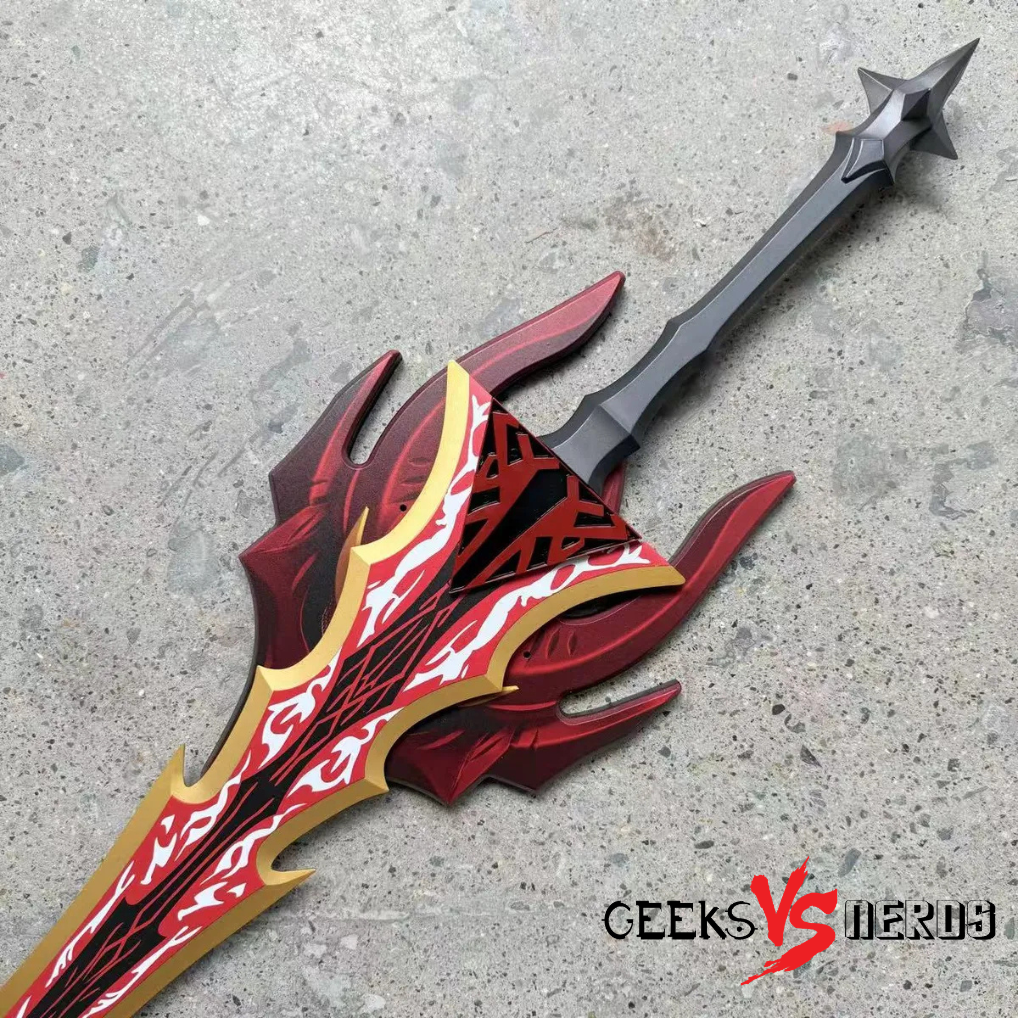 Solo Leveling: Red Knight Igris' Replica Sword with Display Plaque - Image 3