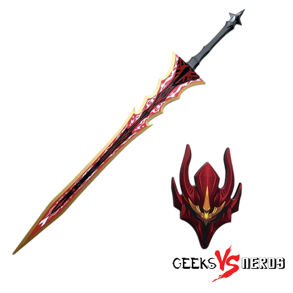 Solo Leveling: Red Knight Igris’ Replica Sword with Display Plaque