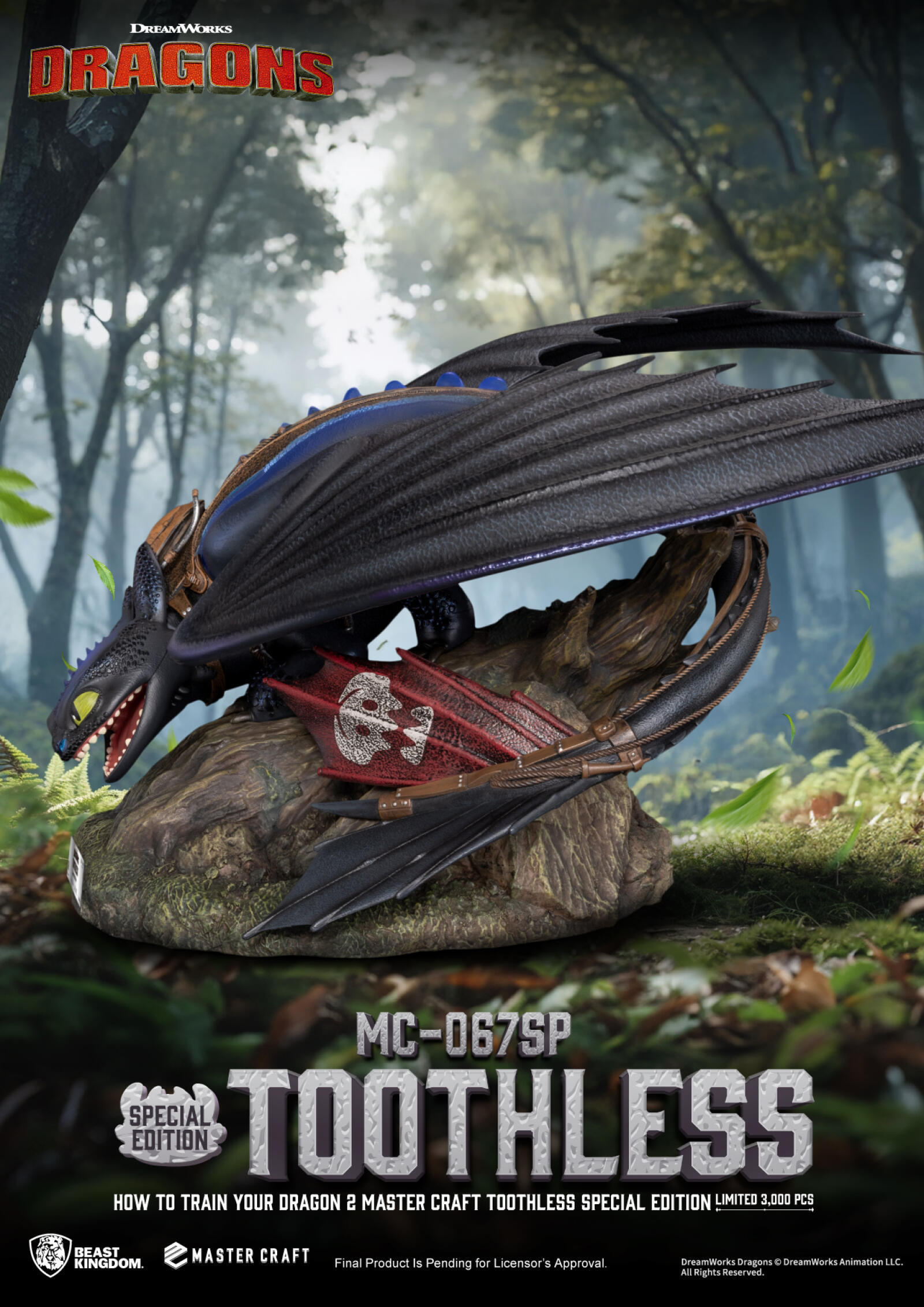 Master Craft How to Train Your Dragon 2 Toothless Statue - Image 7