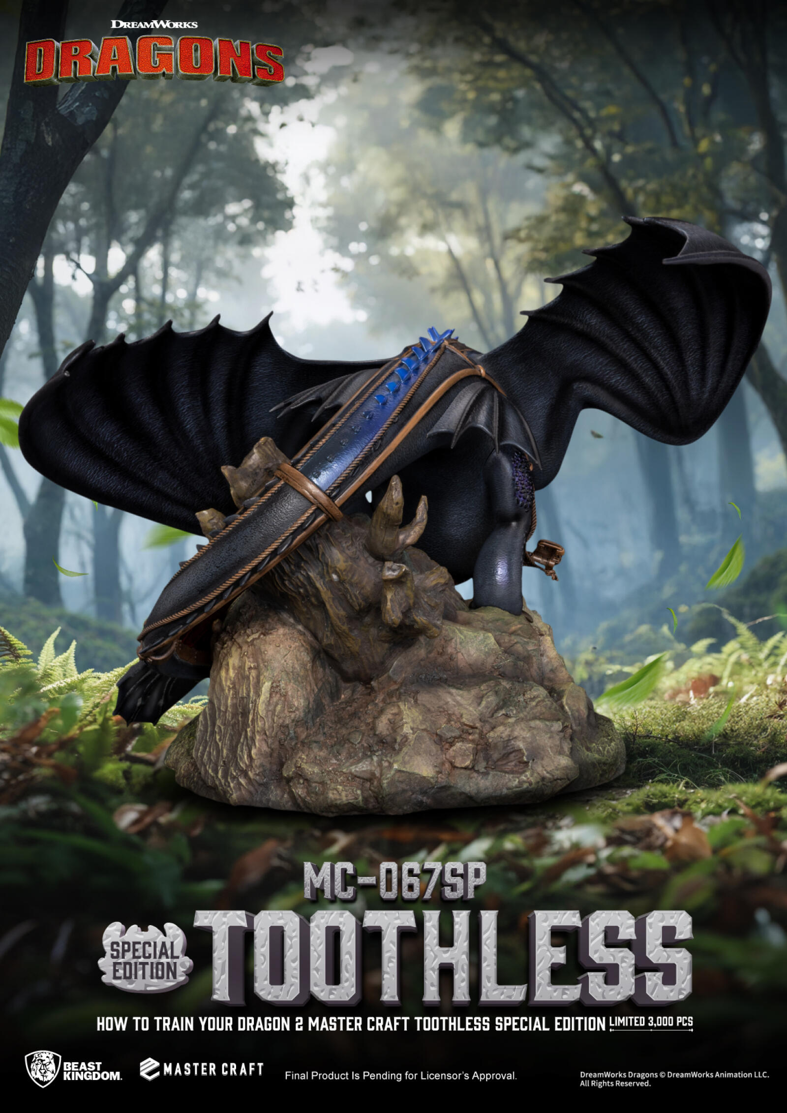 Master Craft How to Train Your Dragon 2 Toothless Statue - Image 6