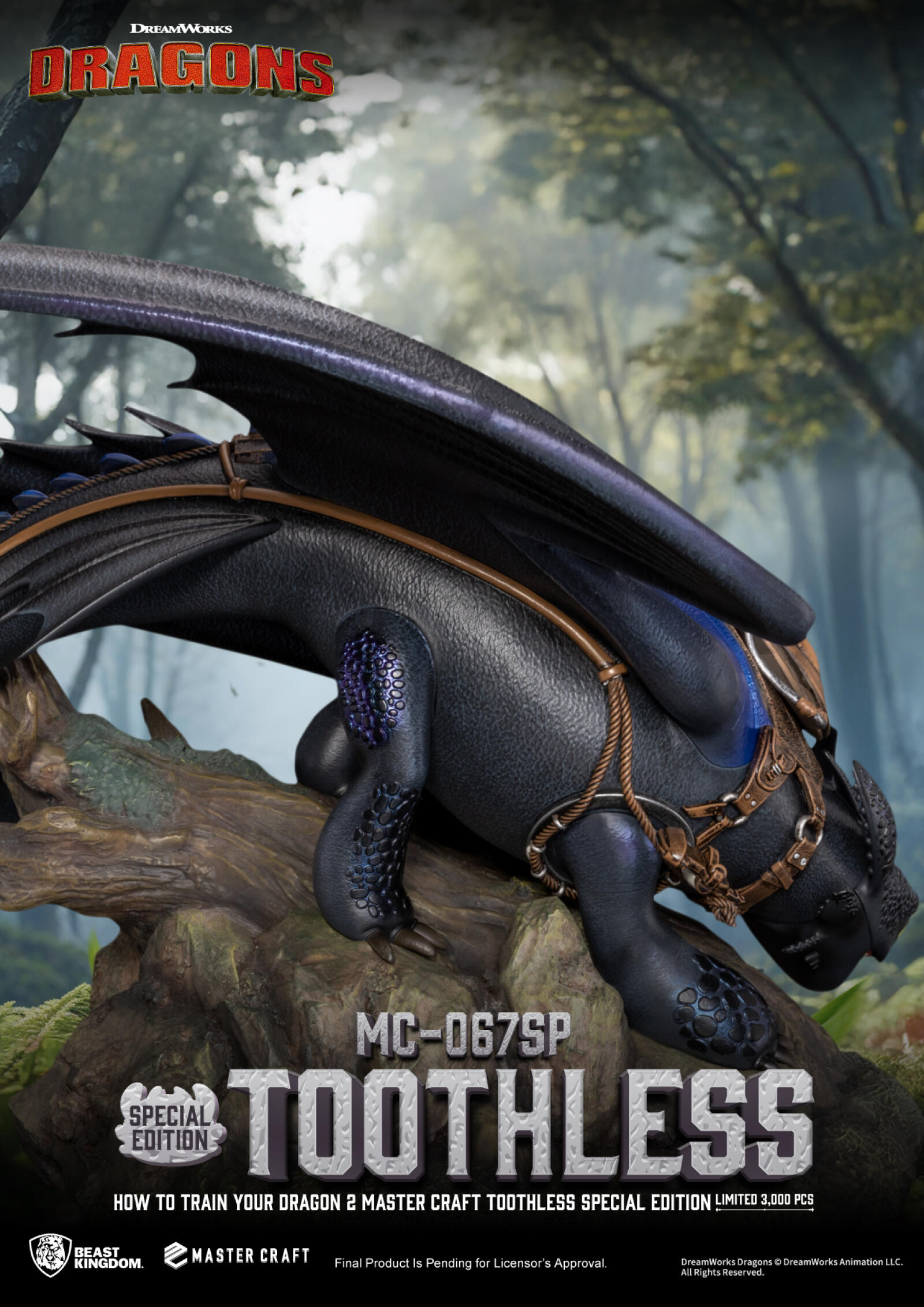 Master Craft How to Train Your Dragon 2 Toothless Statue - Image 5