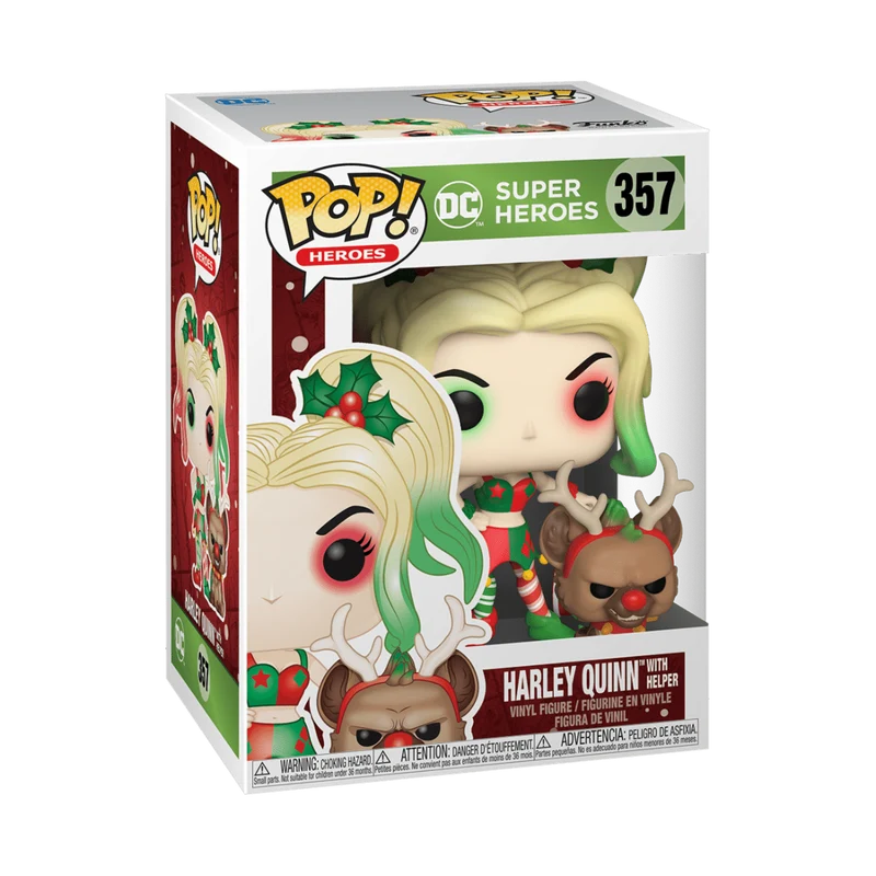 DC Comics - Harley with Bruce Holiday Pop! Vinyl #357 - Image 2